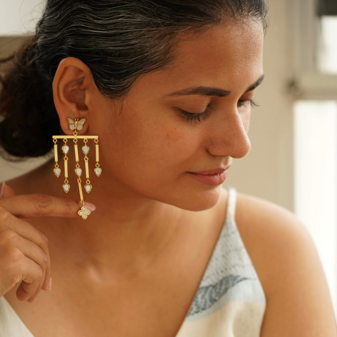 Mariposa Cascade Earrings XL