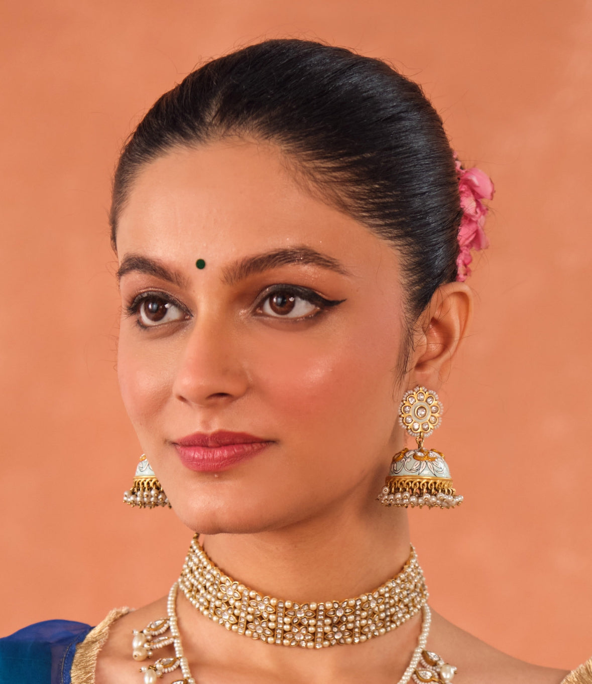 Aqua Jhumkas