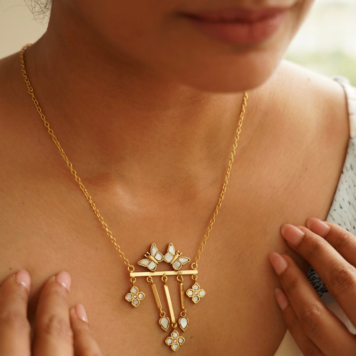 Mariposa Drop Necklace