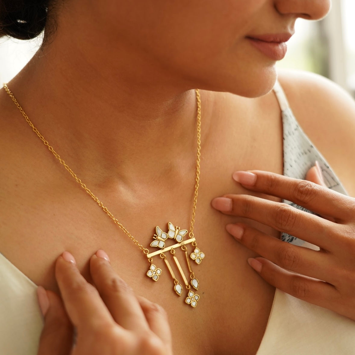 Mariposa Drop Necklace