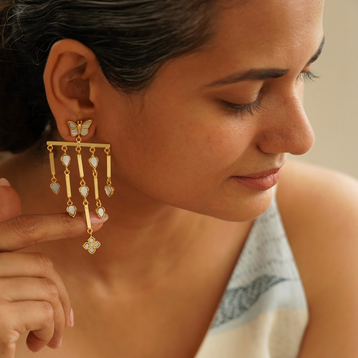 Mariposa Cascade Earrings XL