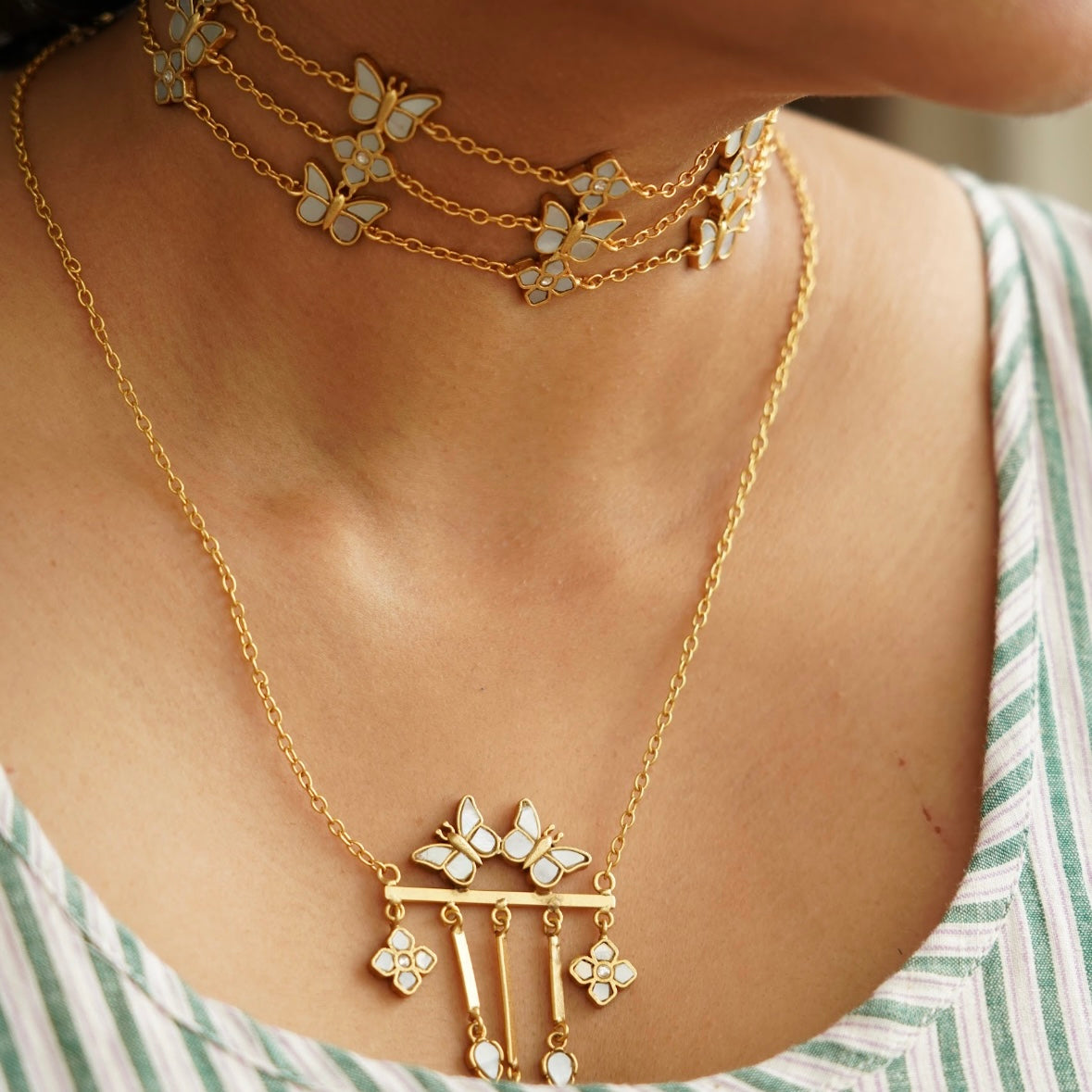 Mariposa Drop Necklace