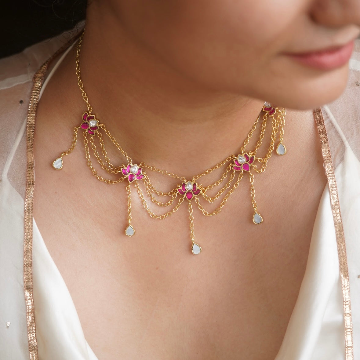 Niloufar Layered Neckace and Headchain