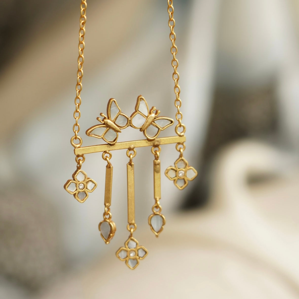 Mariposa Drop Necklace