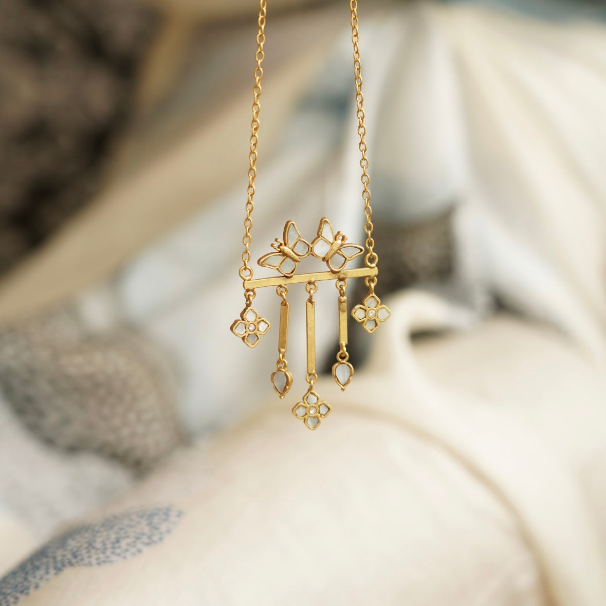 Mariposa Drop Necklace