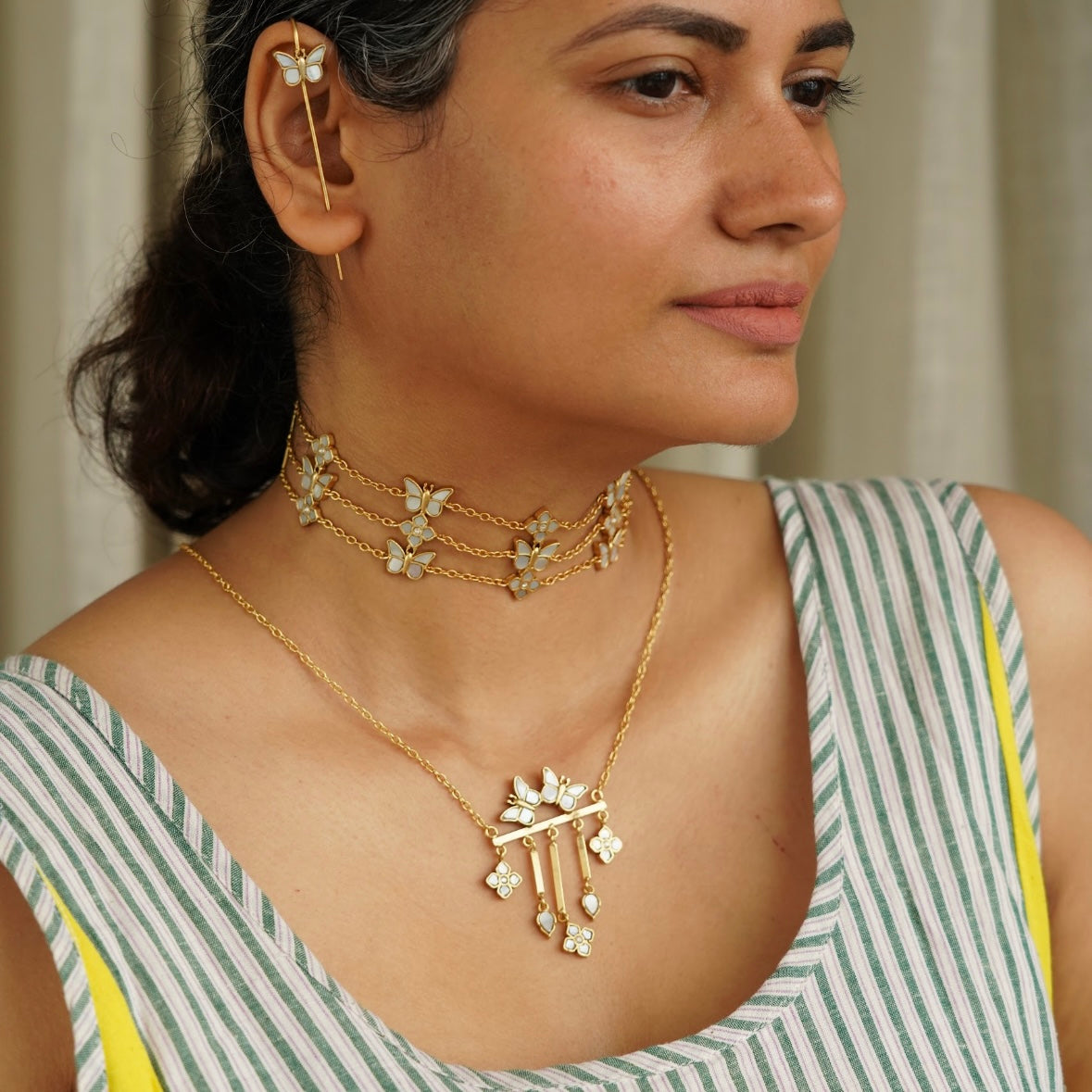 Mariposa Drop Necklace