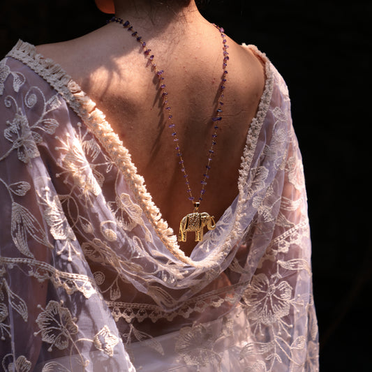 Airavat Long Chain - Amethyst