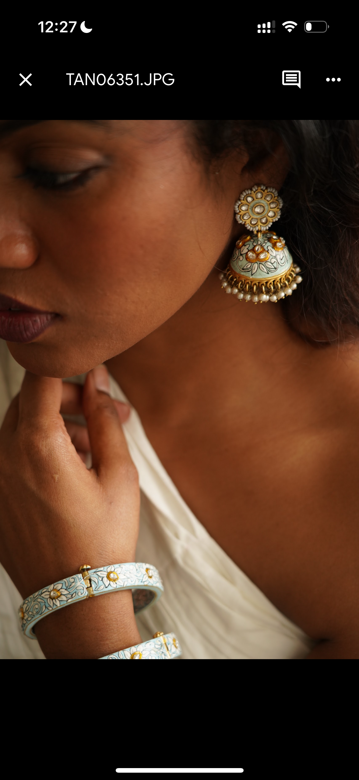 Aqua Jhumkas