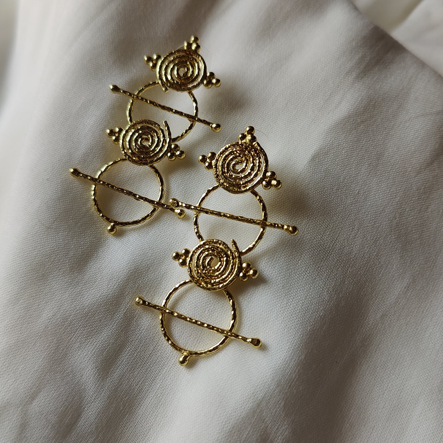 Tribe circle earrings