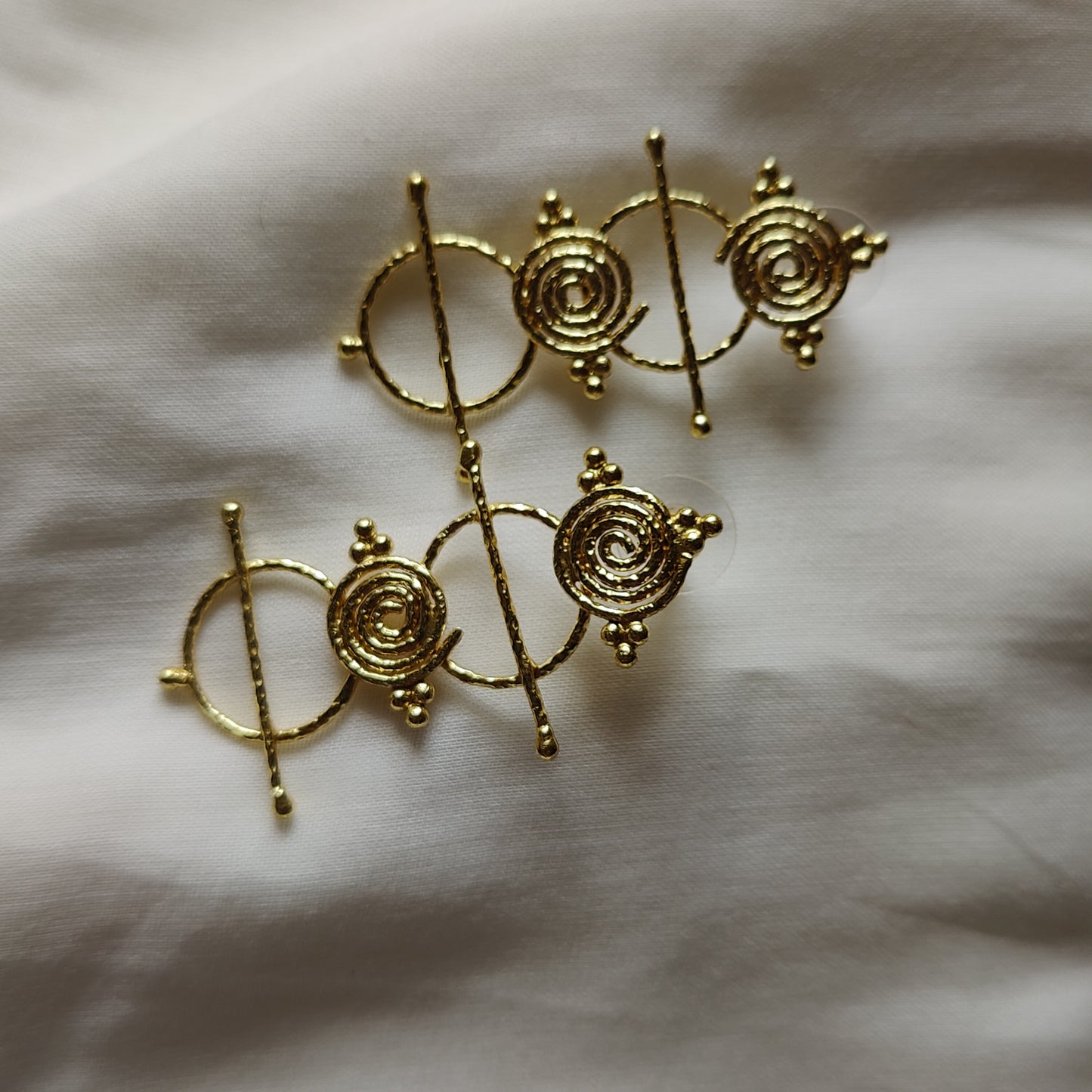 Tribe circle earrings