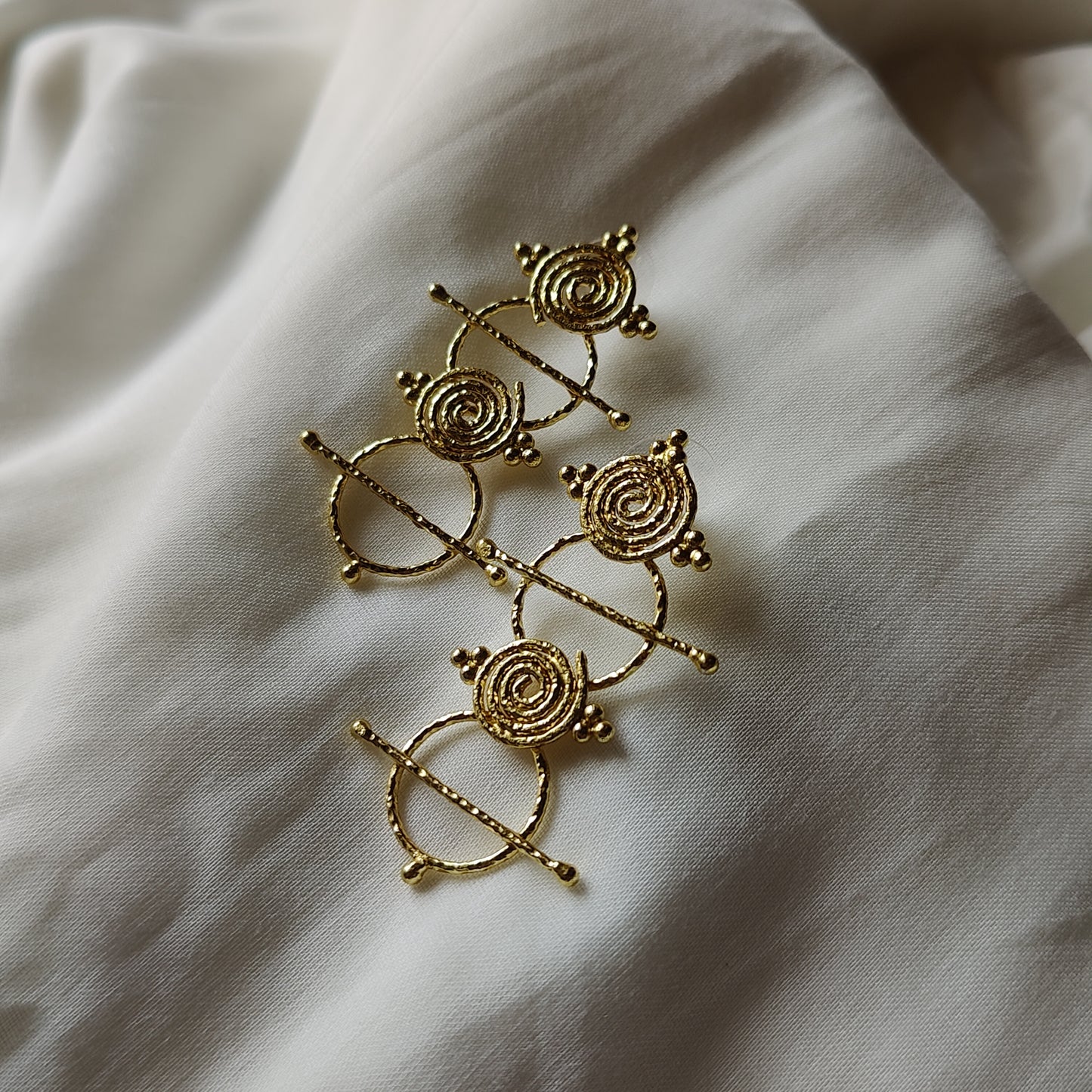 Tribe circle earrings
