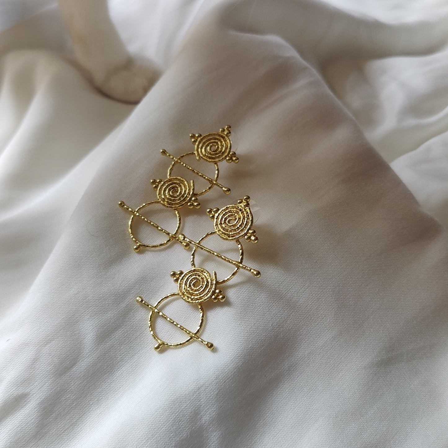 Tribe circle earrings