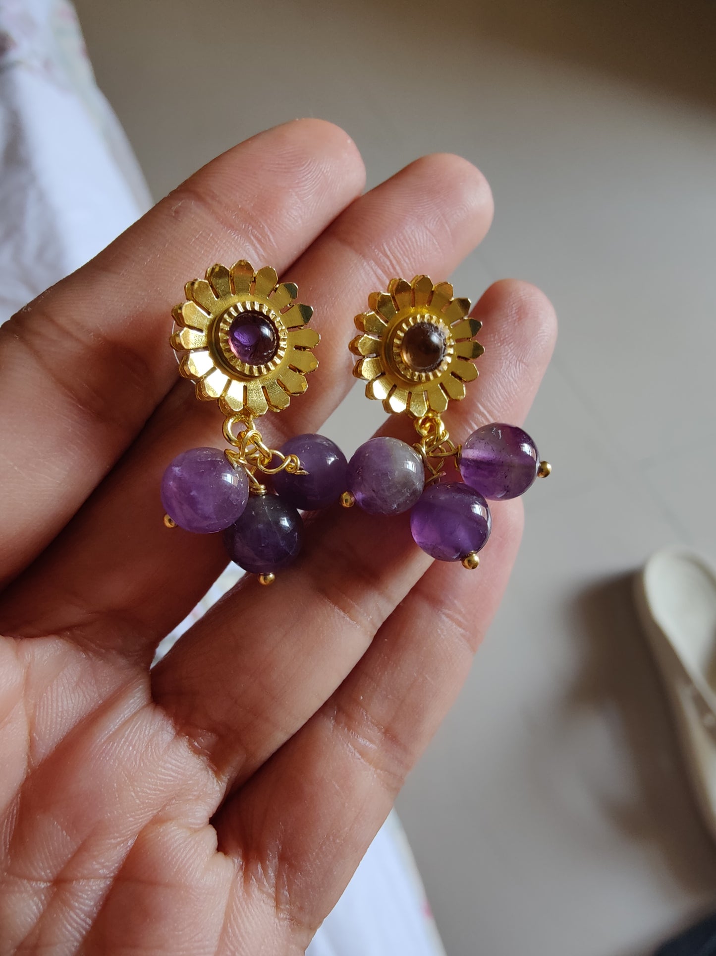 Jamun drop earrings