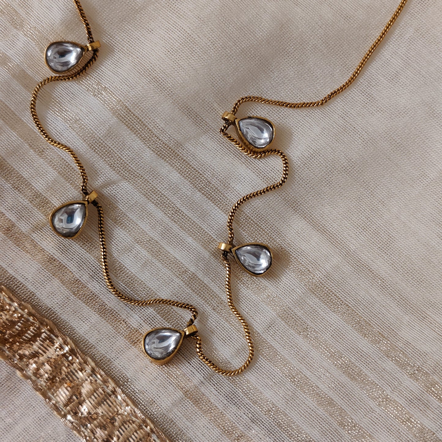 Kundan drop Necklace