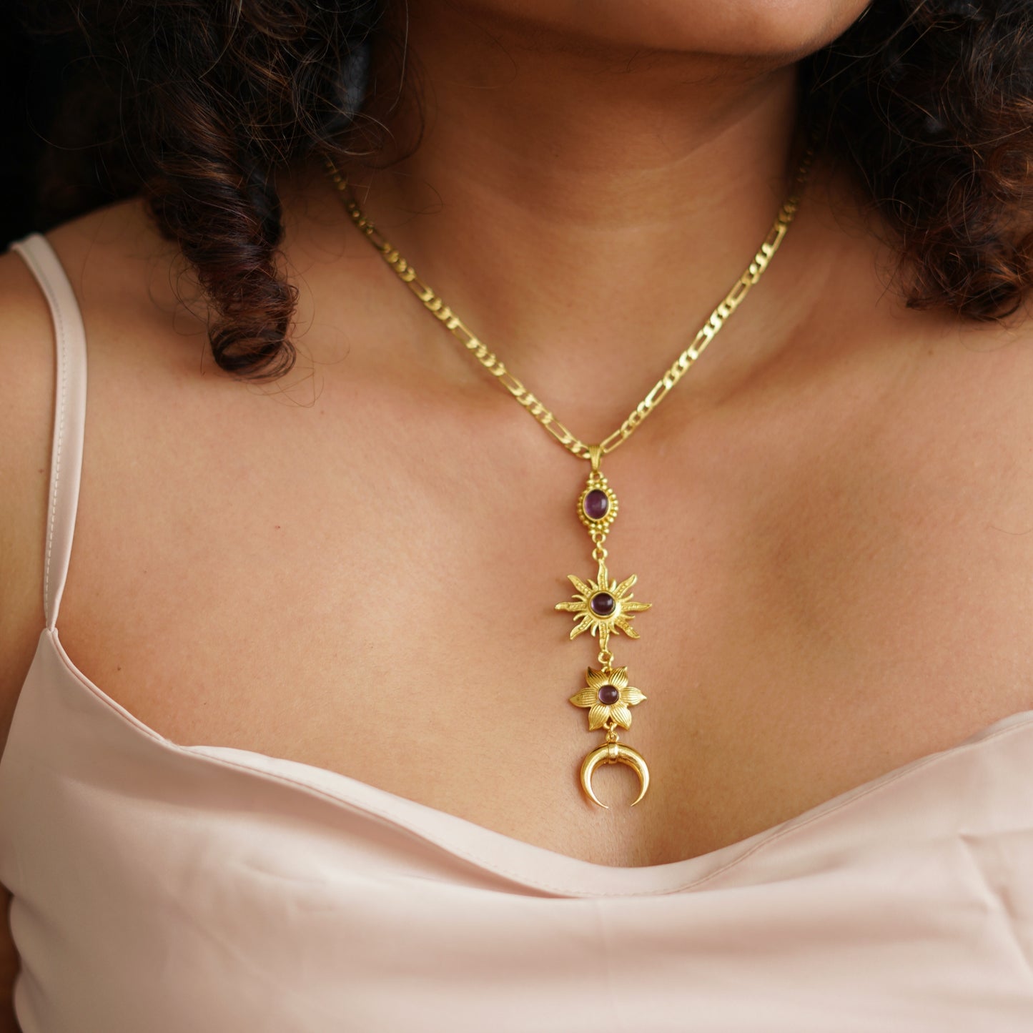 Jamun Surya - Chandra Necklace