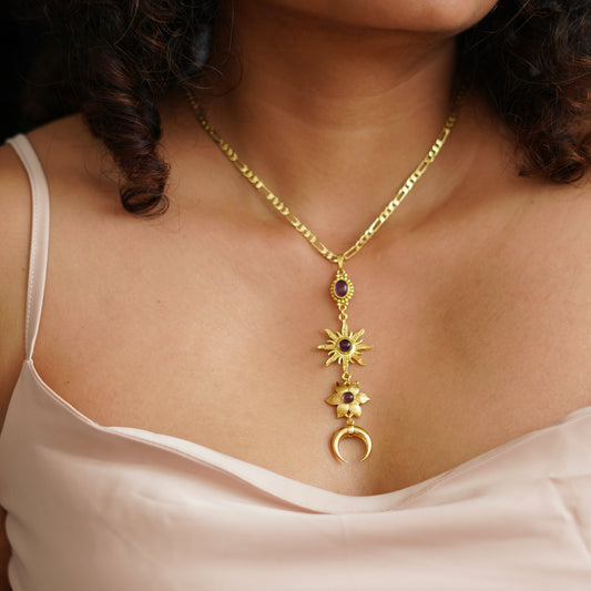 Jamun Surya - Chandra Necklace