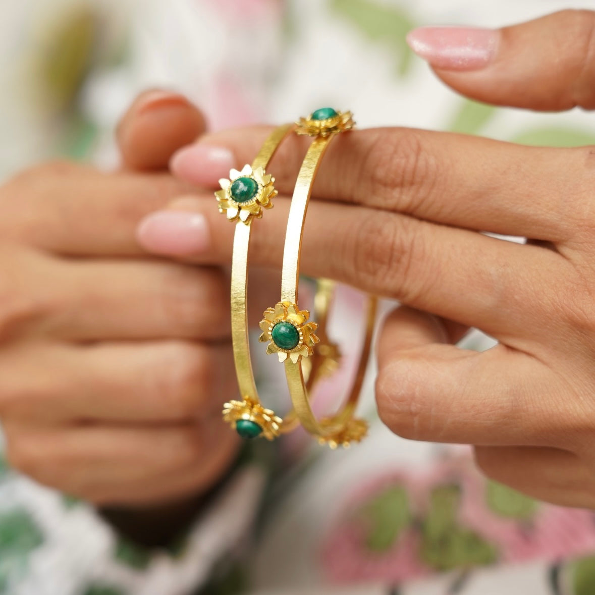 Aranya Phool Bangle - Pair