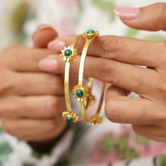 Aranya Phool Bangle - Pair