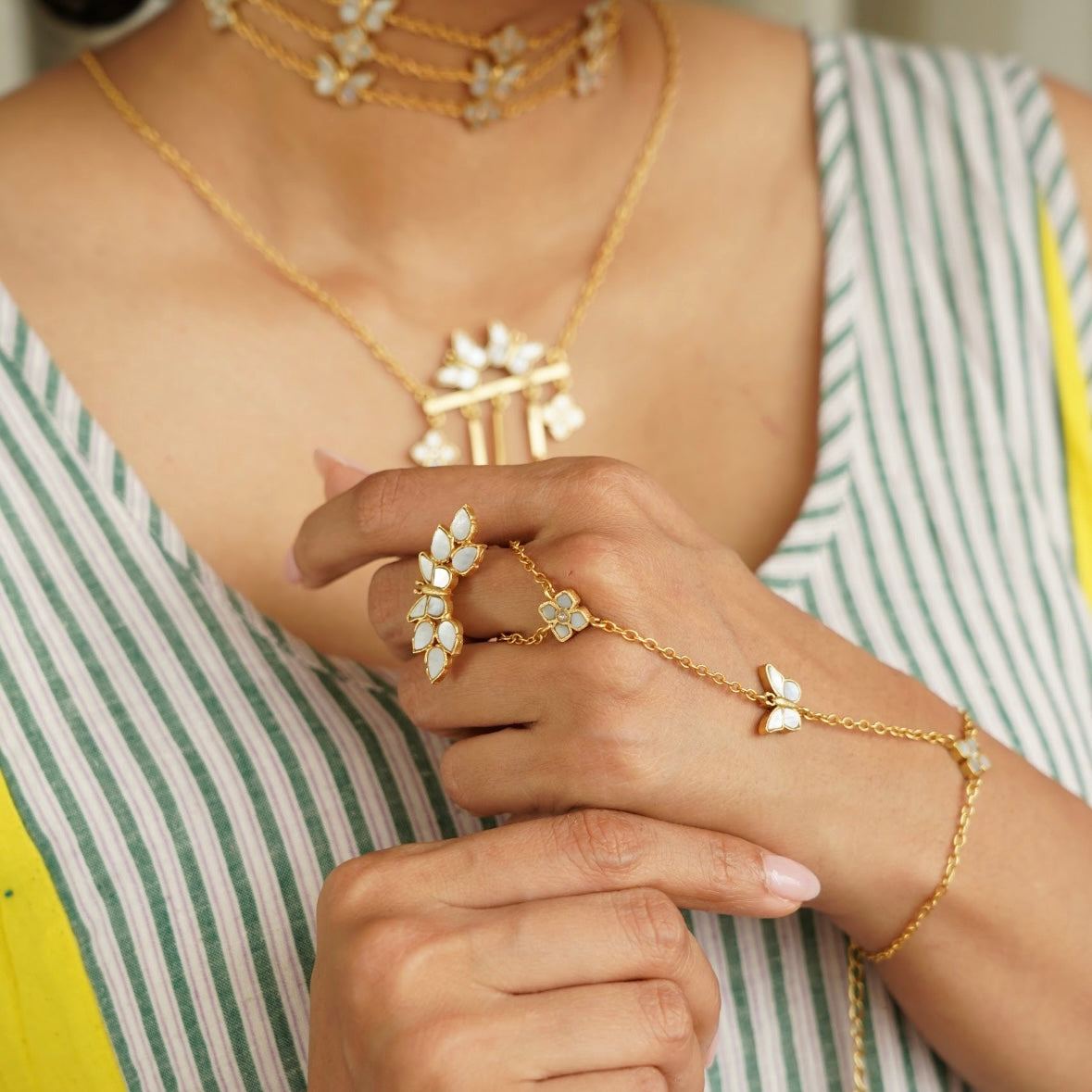 Mariposa Statement Adjustable Ring