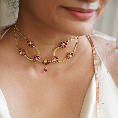 Niloufar Bow Tie Choker