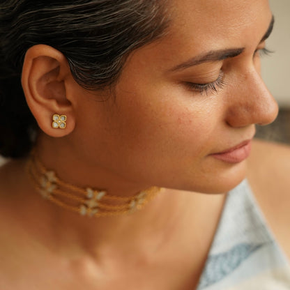 Ixora stud earrings