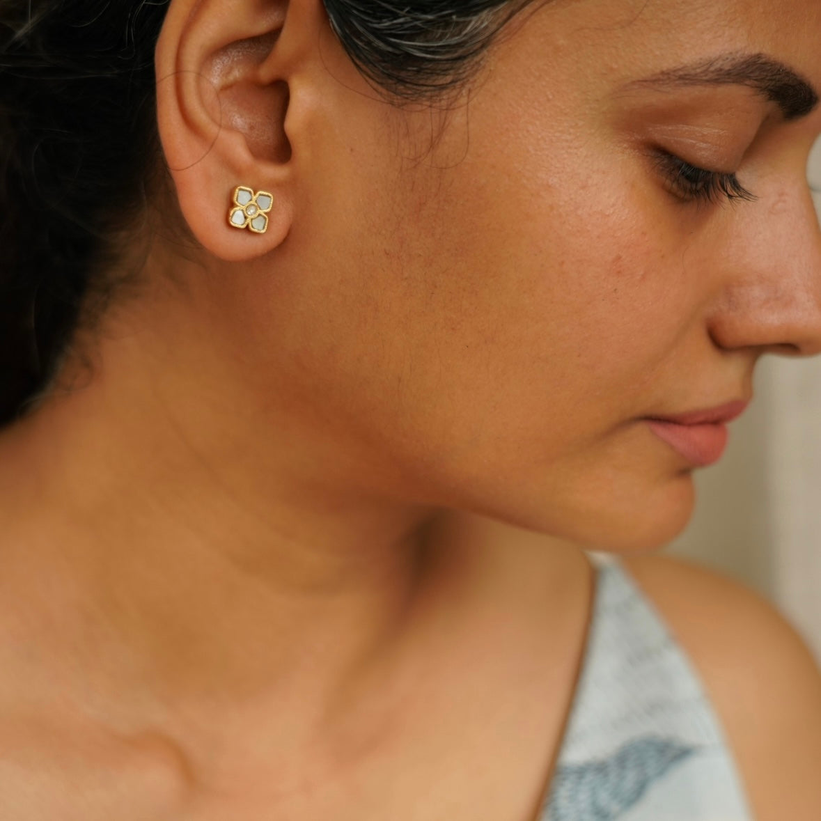 Ixora stud earrings