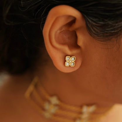 Ixora stud earrings