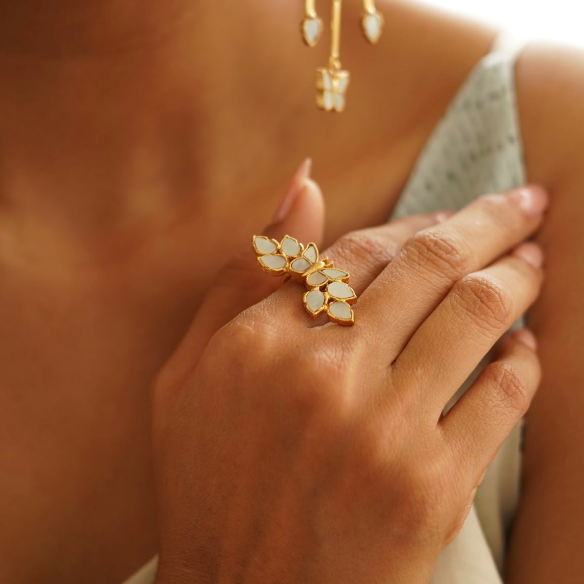 Mariposa Statement Adjustable Ring