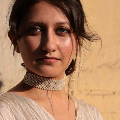 Pearl Mesh Choker