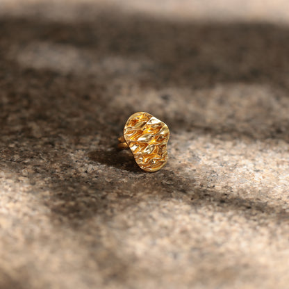 Wabi Sabi Pebble Adjustable Ring