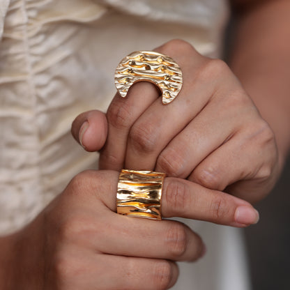 Wabi Sabi Cascade Adjustable Ring