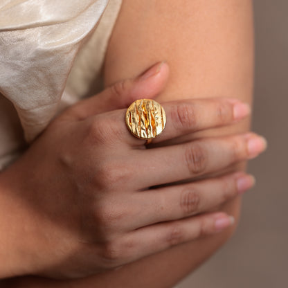 Wabi Sabi Dew Adjustable Ring