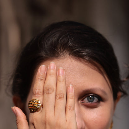 Wabi Sabi Dew Adjustable Ring