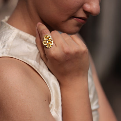 Wabi Sabi Pebble Adjustable Ring