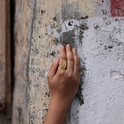 Wabi Sabi Pebble Adjustable Ring