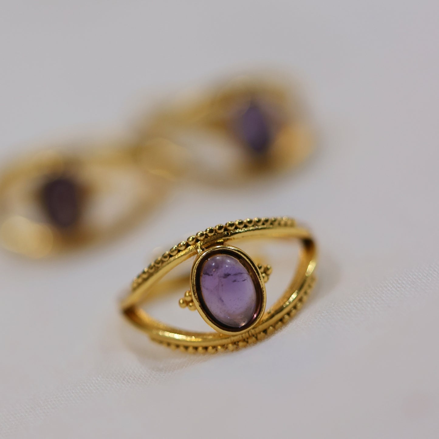 Jamun Nazar Adjustable Ring