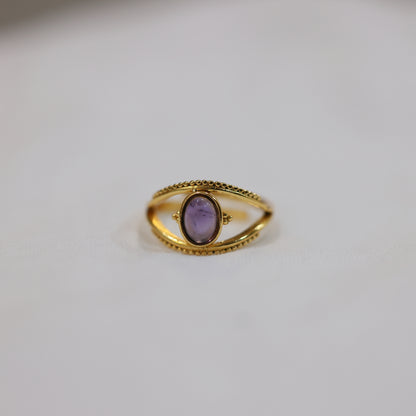 Jamun Nazar Adjustable Ring