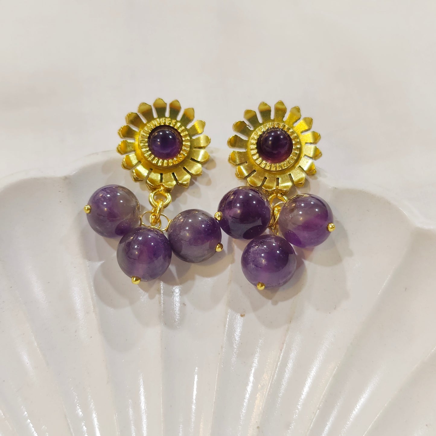 Jamun drop earrings