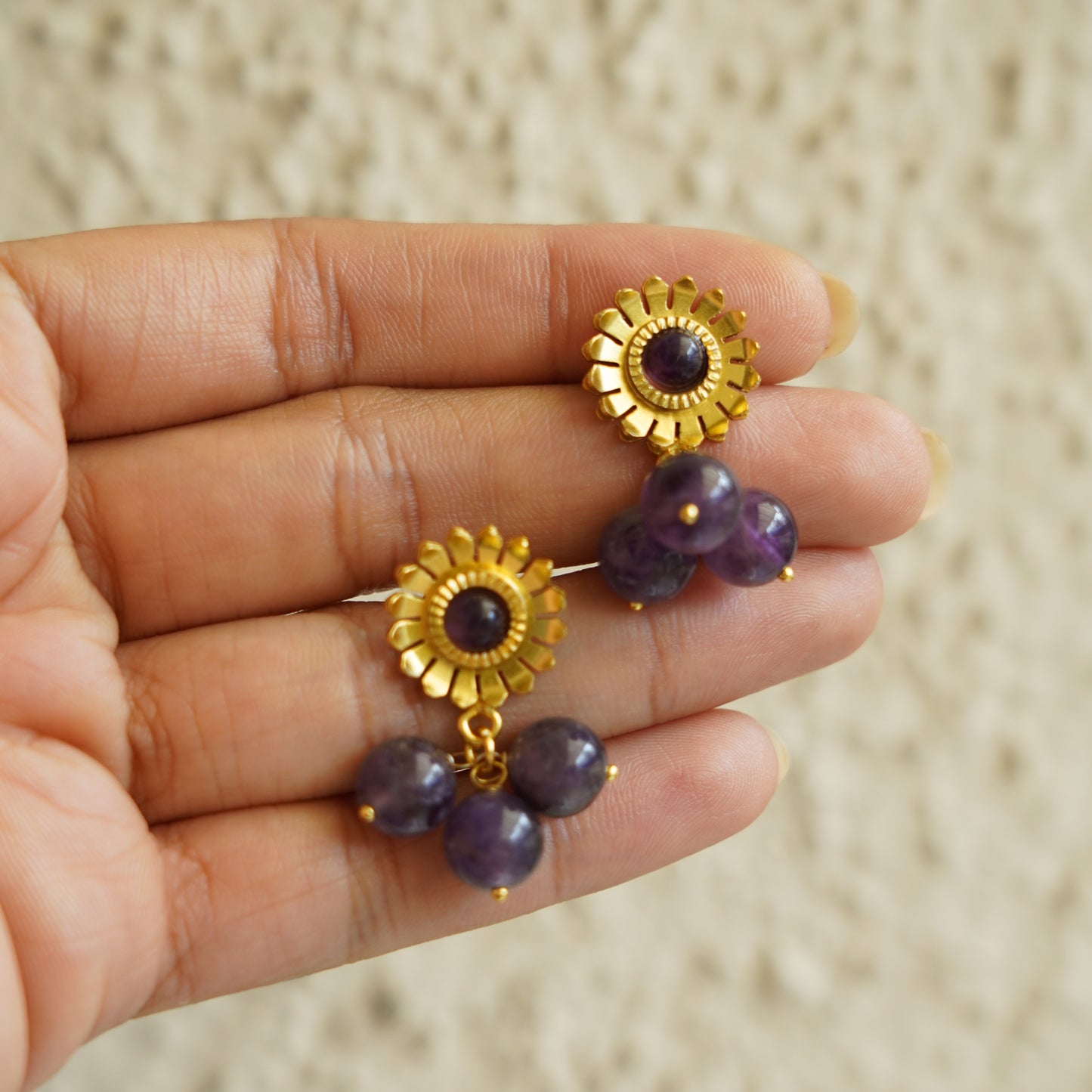 Jamun drop earrings