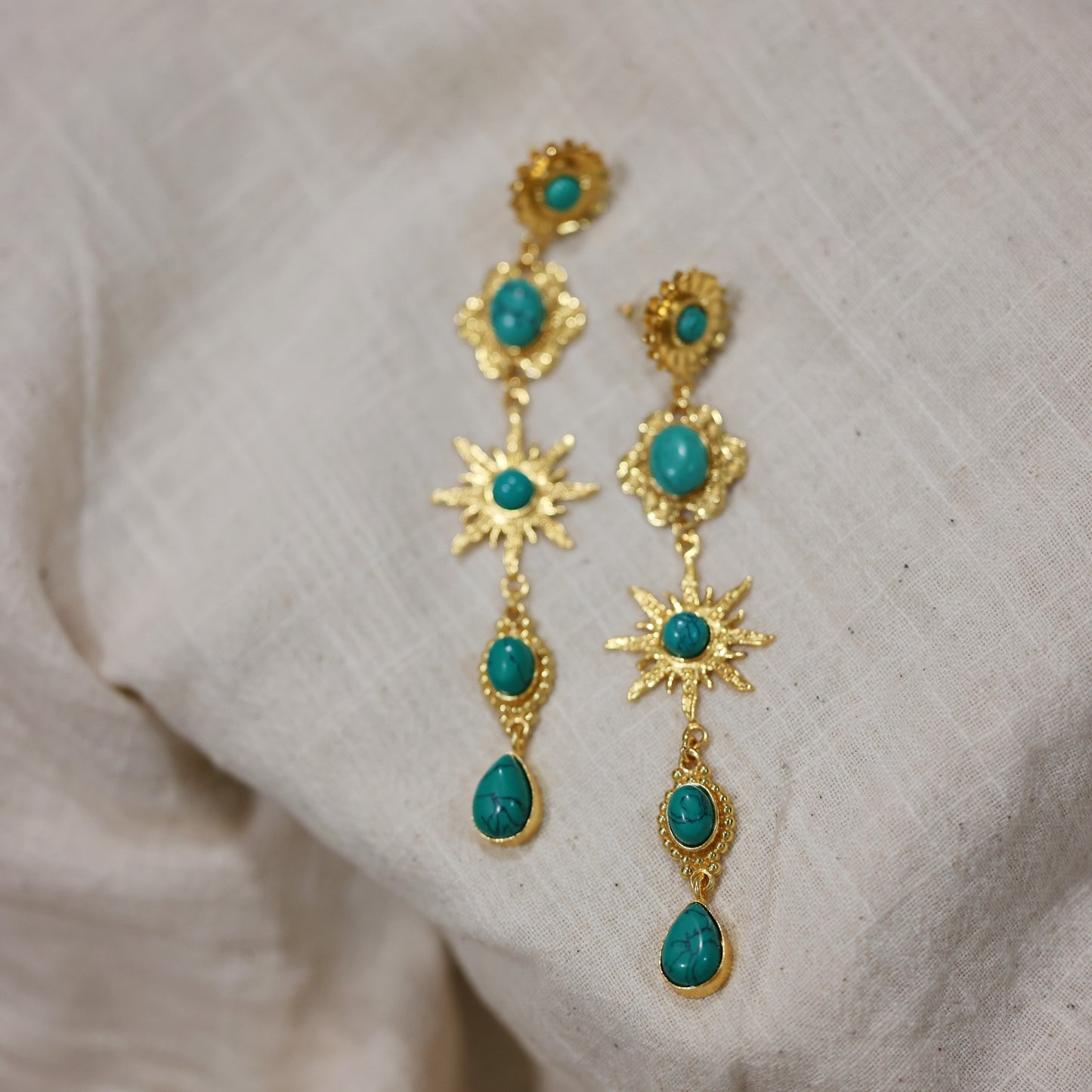 Firoza Statement Earrings