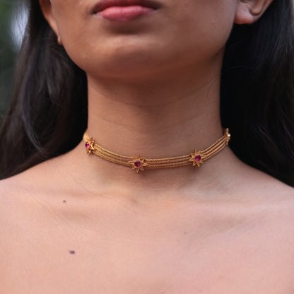 Choti Tara Mesh Choker- Rani