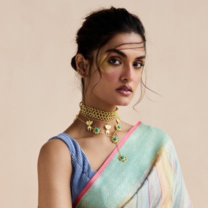 Firoza Phool Lariat Necklace