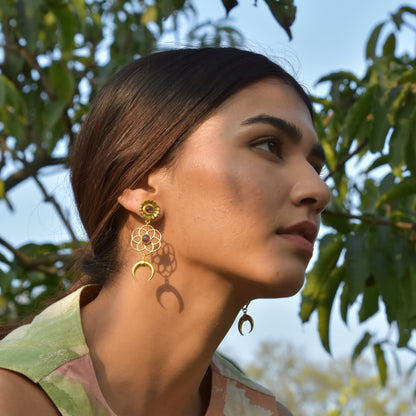 Jamun mandala earrings