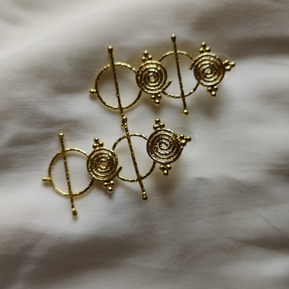 Tribe circle earrings