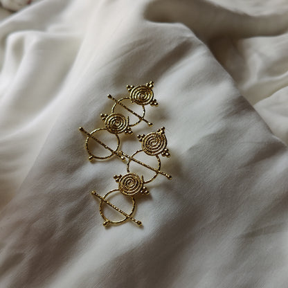 Tribe circle earrings