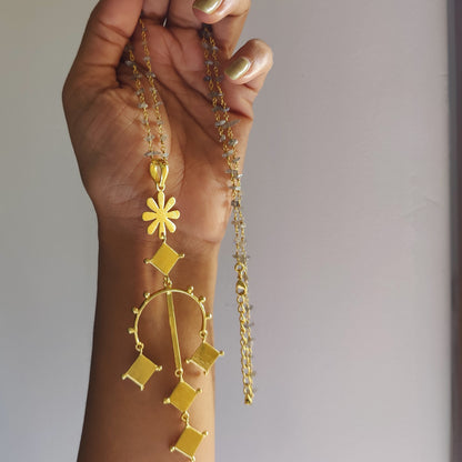 Basanti Savera Long Chain - Labradorite