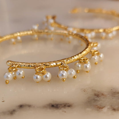 Laila hammered hoops