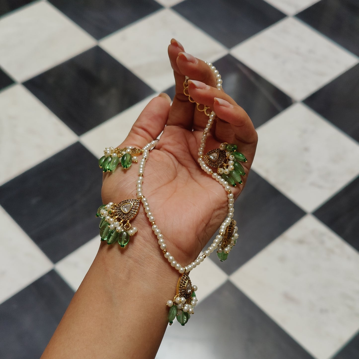 Samsara Necklace with studs