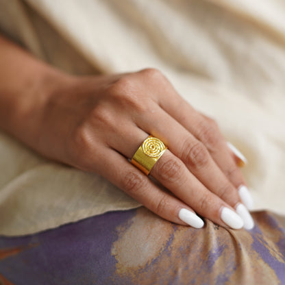 Tribe Band Adjustable Ring