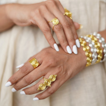 Tribe Band Adjustable Ring